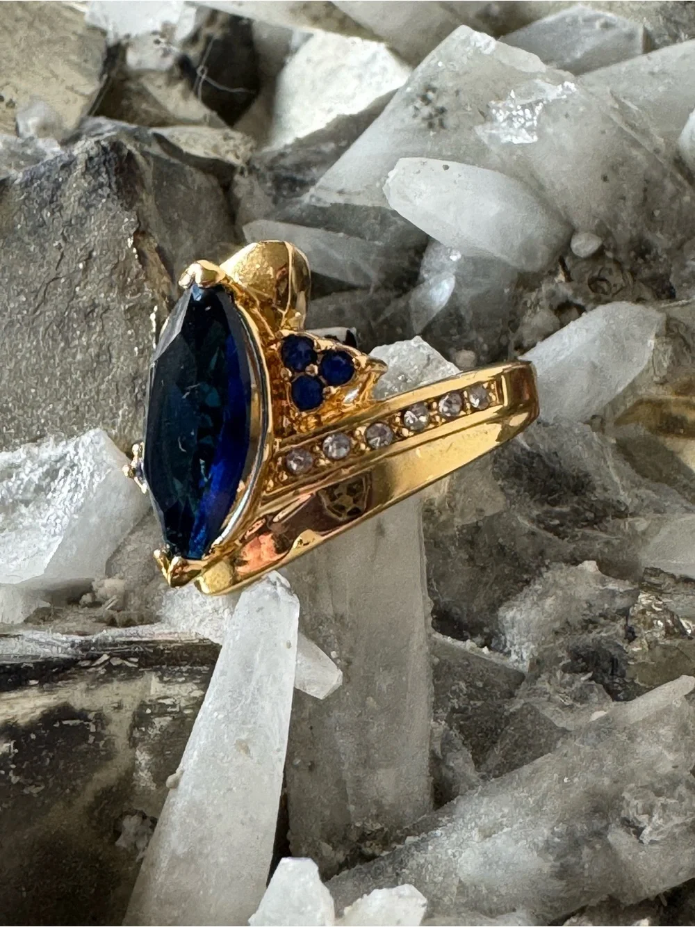 Blue Sapphire Cocktail Ring